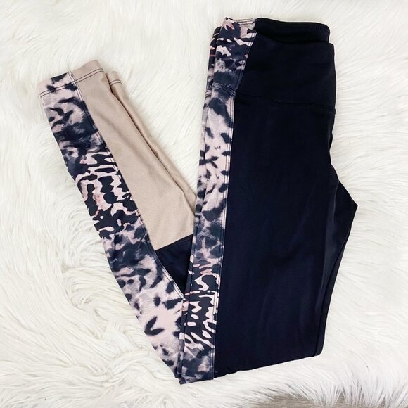 Free People FP Movement Onzie Womens XS Color Block Printed Full Length Leggings - Picture 1 of 9